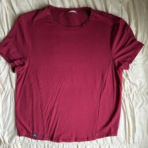 Oner Active - Mellow Soft Mid short sleeve Shirt in burnt cherry